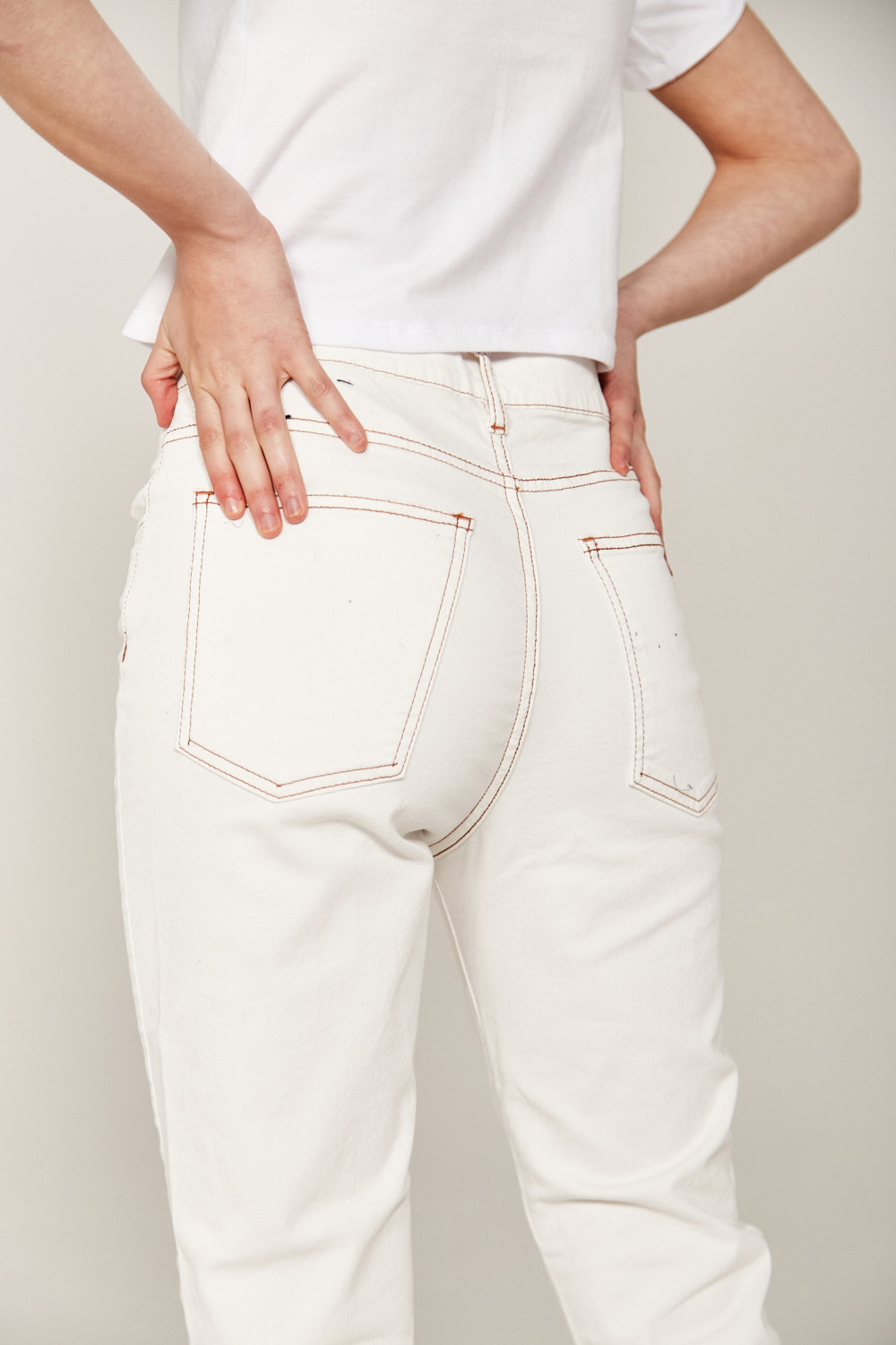 Jeans color crudo mujer Clearance